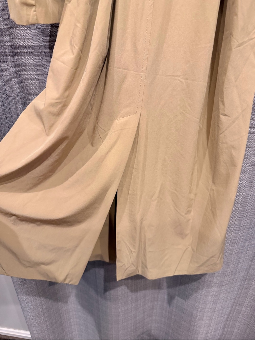 Line & Dot Neutral Beige Double-Breasted Trench Coat - Picture 5 of 12